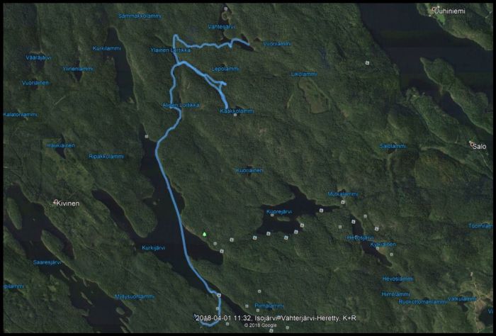 Päivä 3, Vahterjärvi-Heretty, 6,9 km ja 4 t 30 min